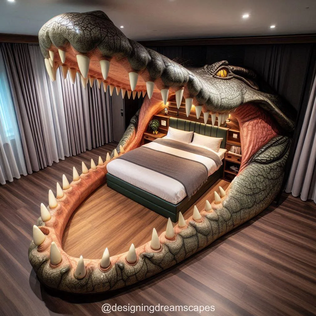 The Design Inspiration Behind Crocodile Teeth-Shaped Beds