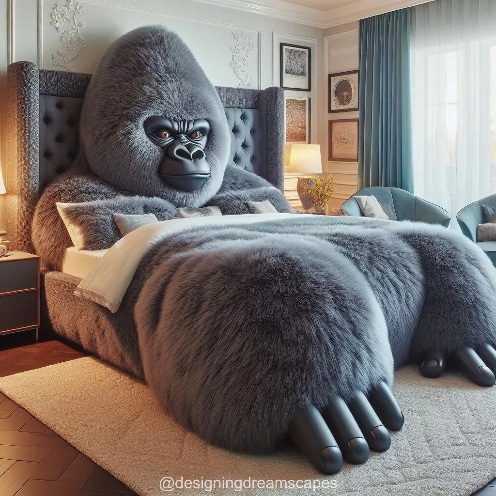 Gorilla-Shaped Bed: Unique Sleep Experience with a Wild Twist