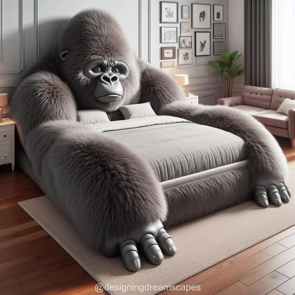 Gorilla-Shaped Bed: Unique Sleep Experience with a Wild Twist