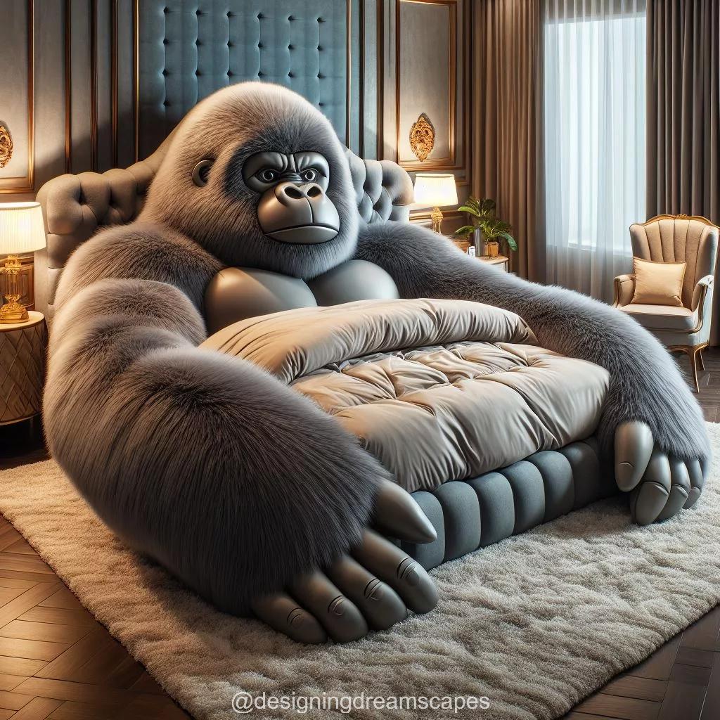 Gorilla-Shaped Bed: Unique Sleep Experience with a Wild Twist