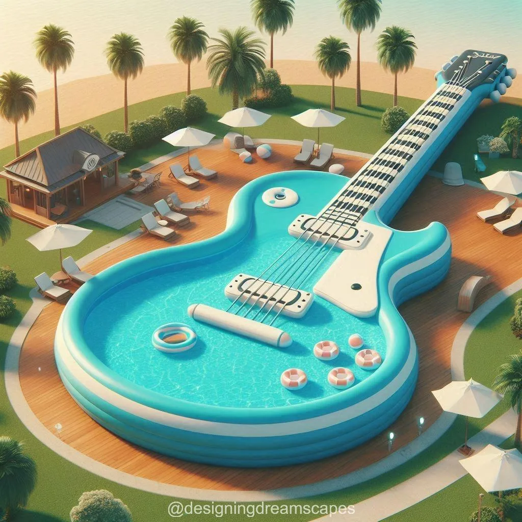 Inflatable Guitar Pools: Make a Splash with Music-Inspired Design