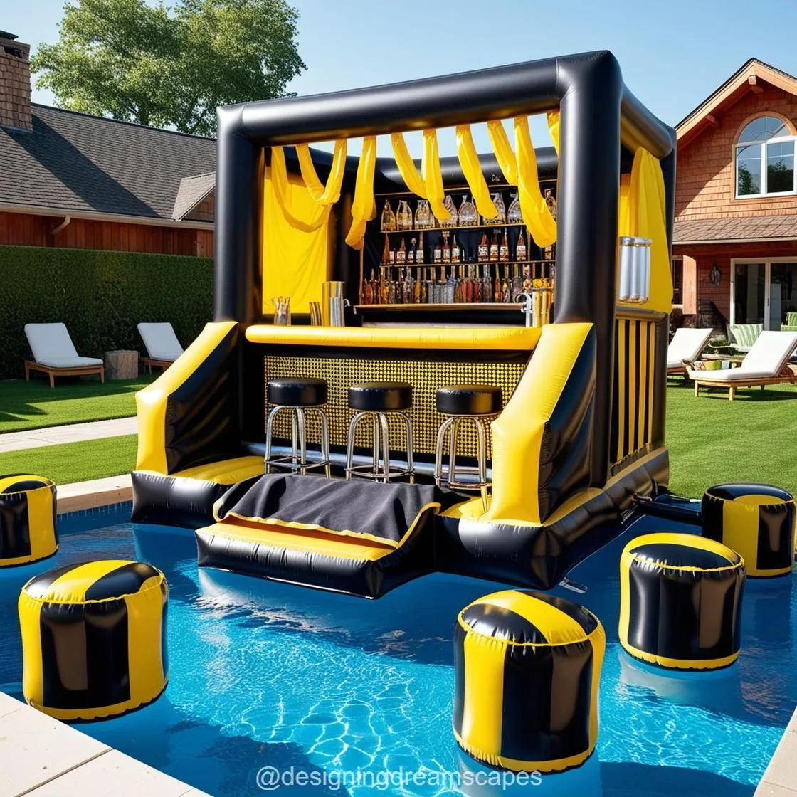 Creative Examples of Inflatable Pool Bars