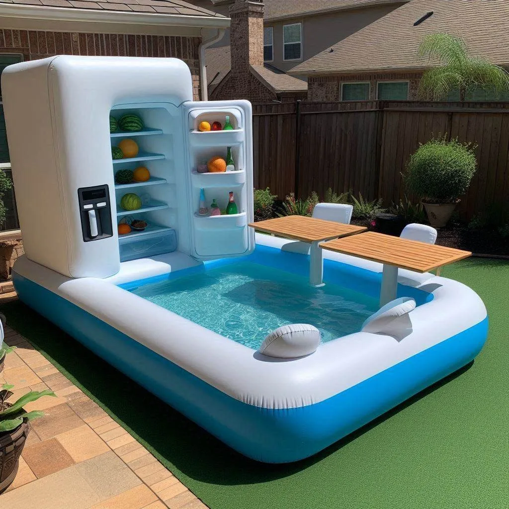 Inflatable Pool with Integrated Refrigerator: Redefining Summer Relaxation