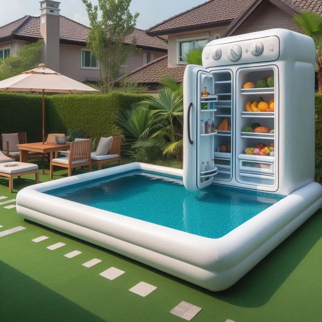 Inflatable Pool with Integrated Refrigerator: Redefining Summer Relaxation