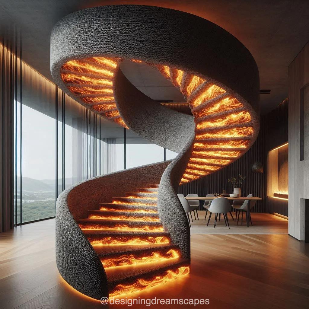 Comparisons: Lava-Inspired Staircases vs. Traditional Designs