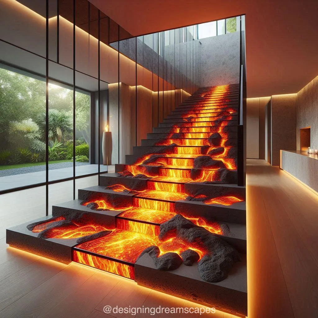 How to Use Lava-Inspired Staircases in Your Space