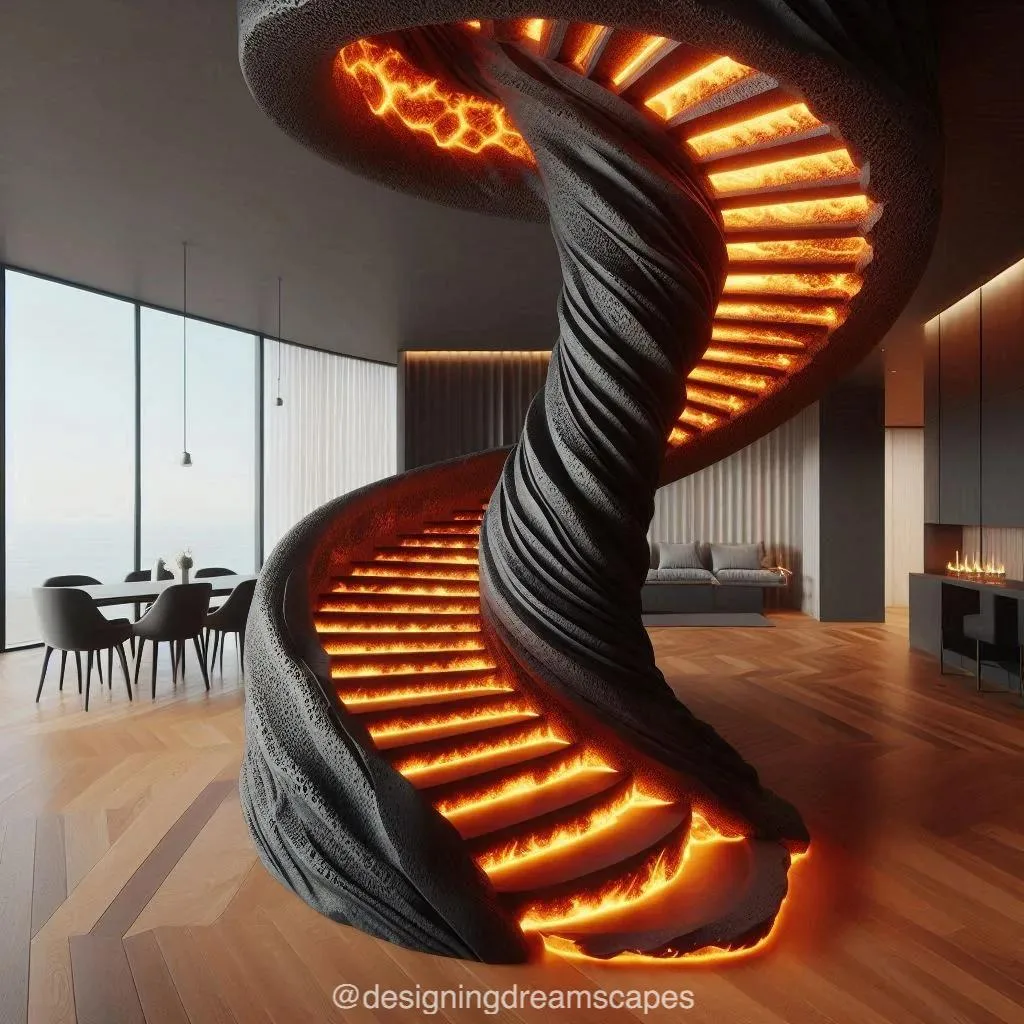 Comparisons: Lava-Inspired Staircases vs. Traditional Designs