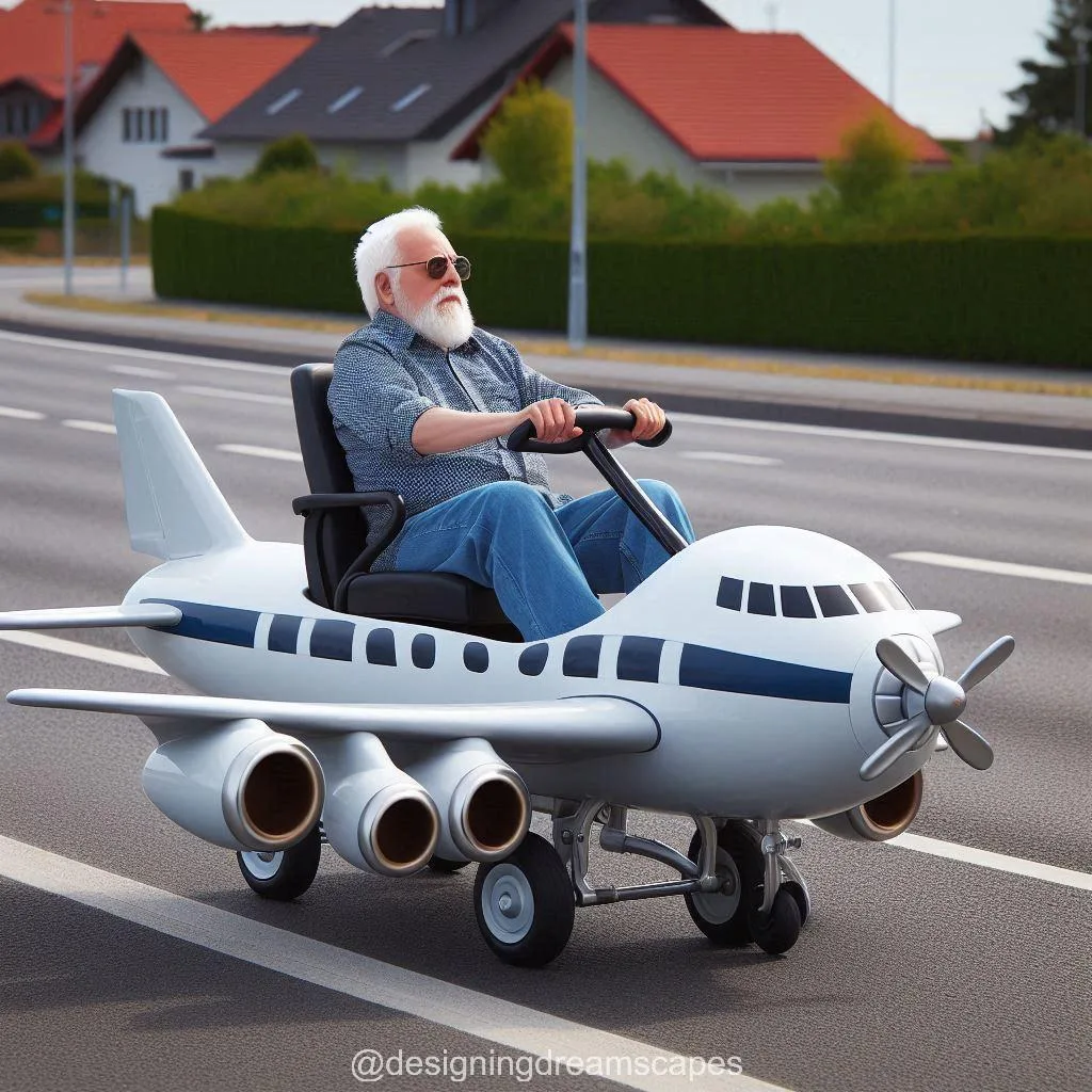 Plane-Shaped Scooter: Aviation-Inspired Fun on Wheels