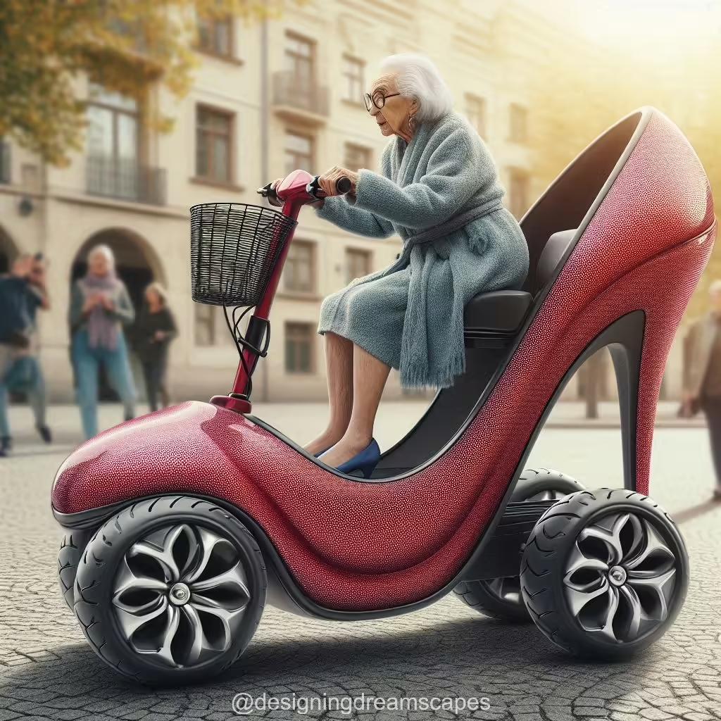 Stiletto Heels Shaped Mobility Scooters: A Stylish Evolution in Senior Mobility