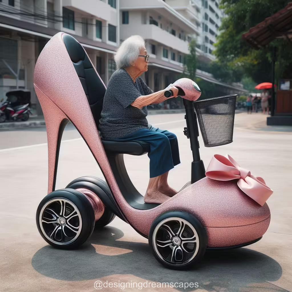 Stiletto Heels Shaped Mobility Scooters: A Stylish Evolution in Senior Mobility