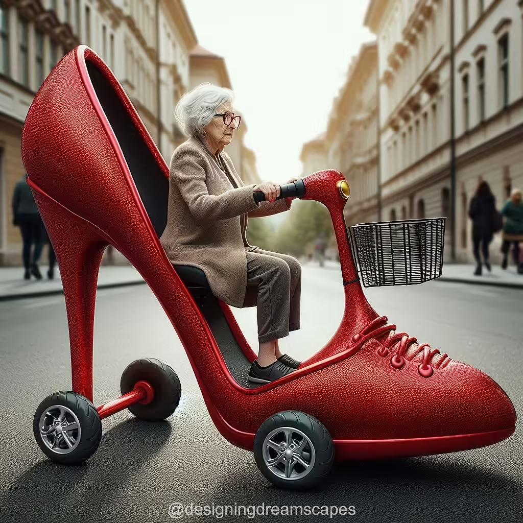 Stiletto Heels Shaped Mobility Scooters: A Stylish Evolution in Senior Mobility