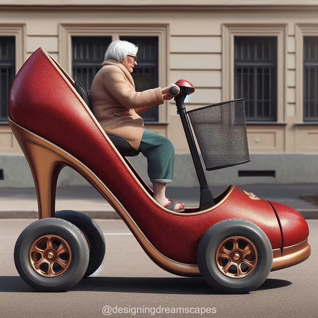 The Technological Edge of Stiletto Heels Shaped Mobility Scooters