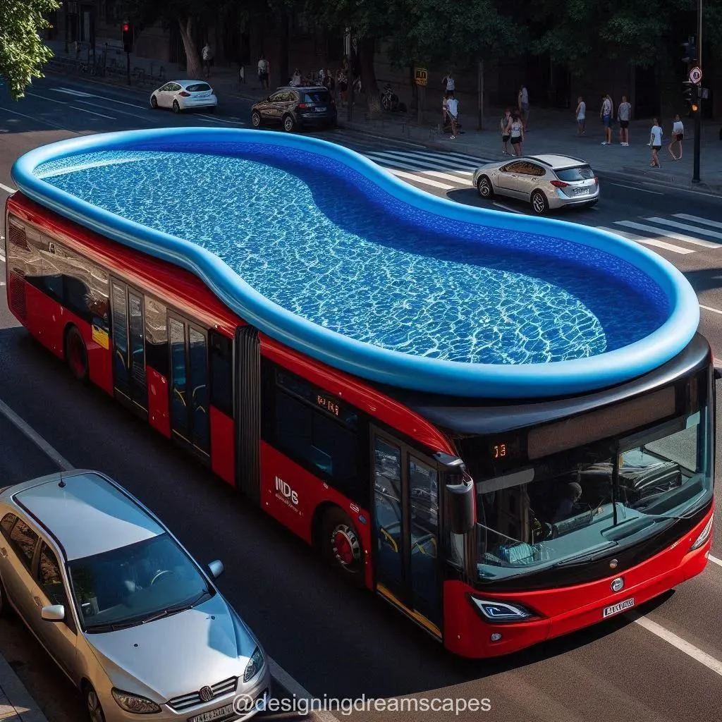 The Concept and Design of a Rooftop Swimming Pool Bus