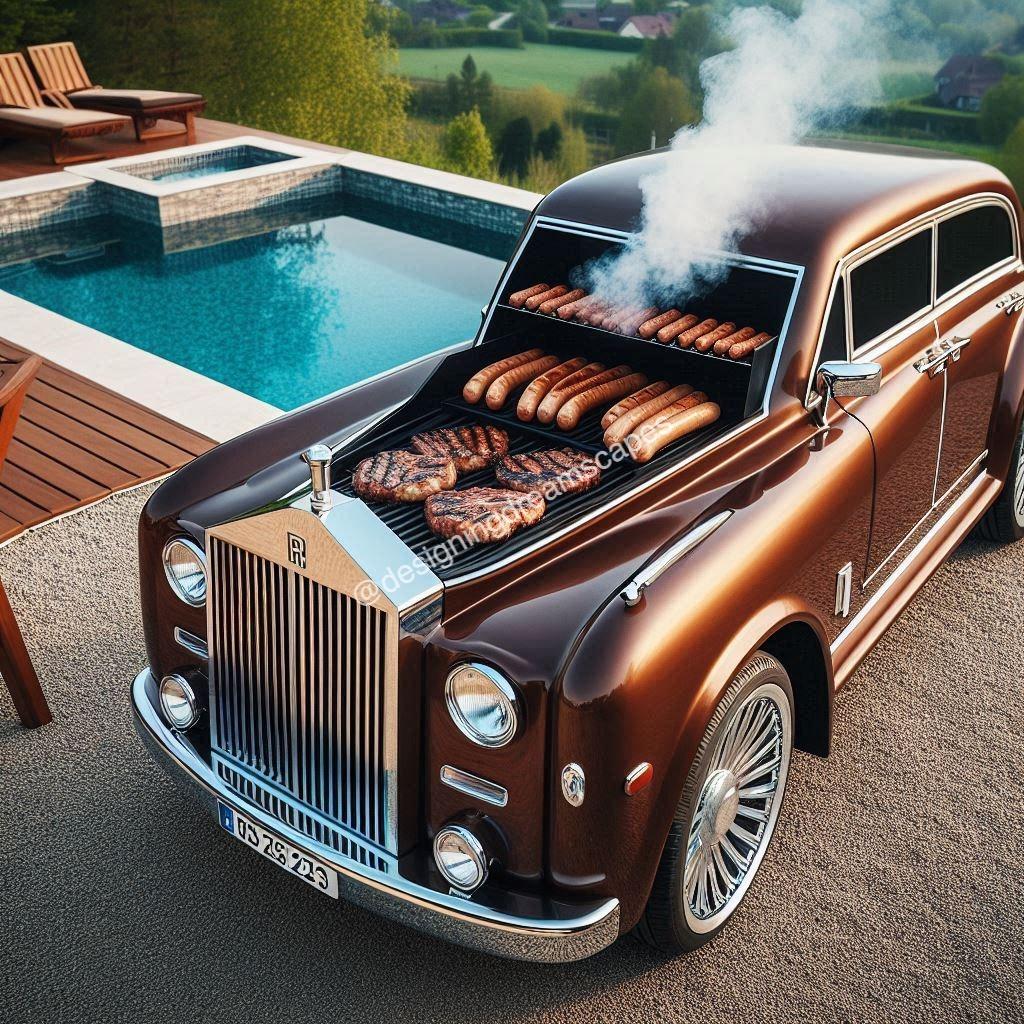 The Allure of the Rolls Royce Car-Shaped Outdoor BBQ Grill