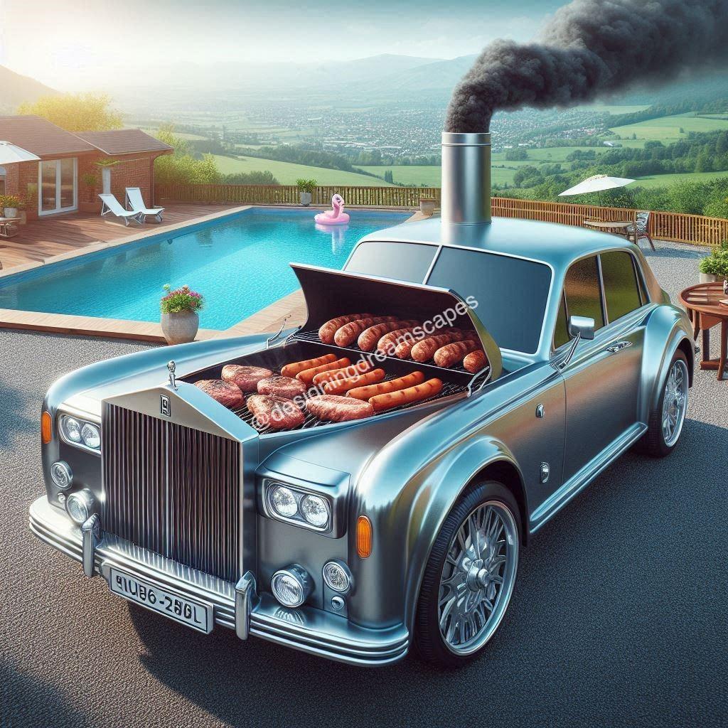 How to Use the Rolls Royce Car-Shaped Outdoor BBQ Grill