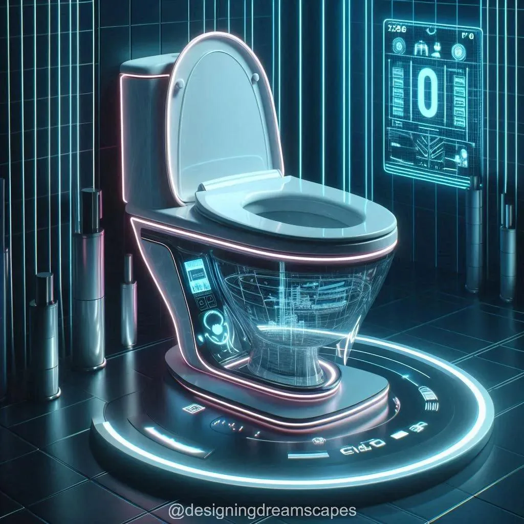 Toilet with Neon Lights: A Bright Twist on Bathroom Design