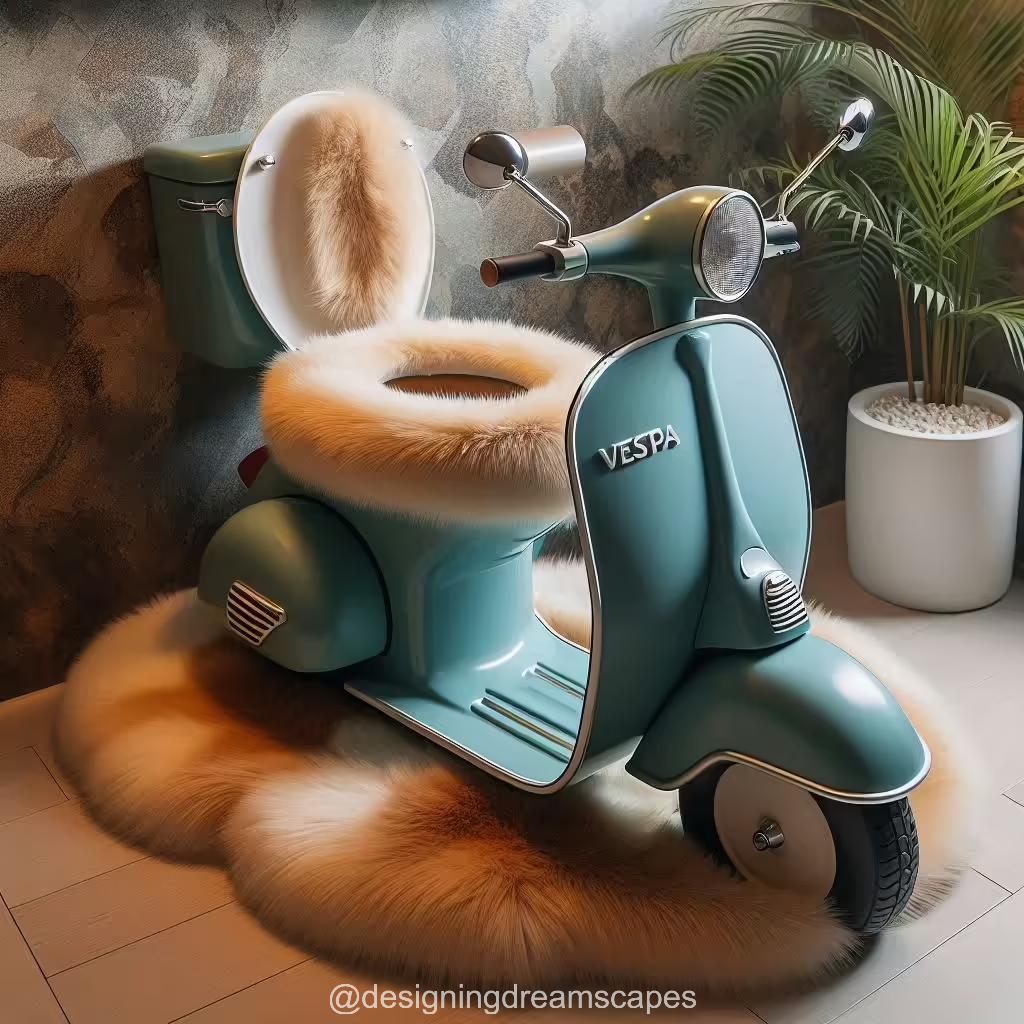 The Vespa Scooter with a Toilet on the Seat: A Bold Vision for the Future of Urban Mobility