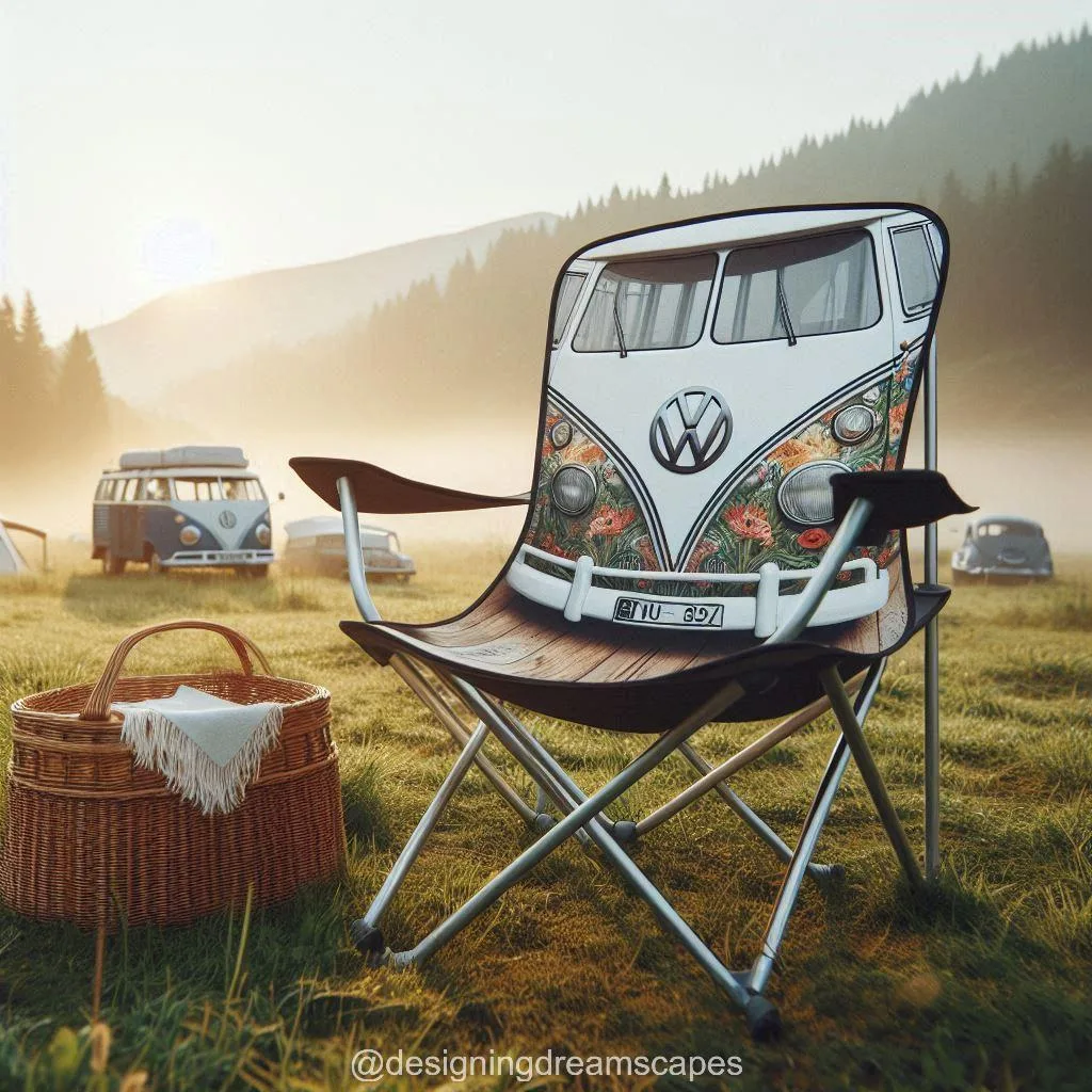 Volkswagen Inspired Camping Chair: Retro Relaxation on the Go