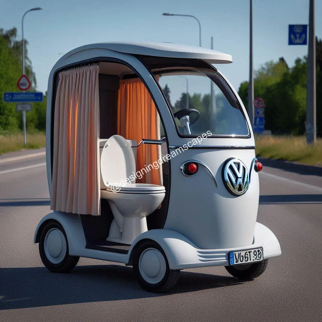 How to Navigate the 4-Wheel Toilet-Shaped Volkswagen Scooter