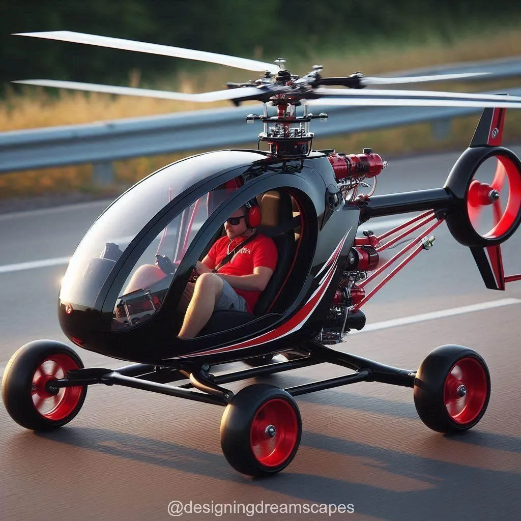 Features of the Helicopter-Shaped Scooter