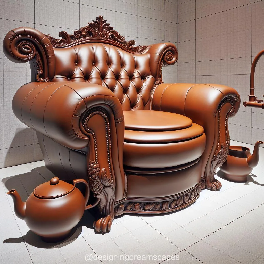 Leather Sofa-Shaped Toilet