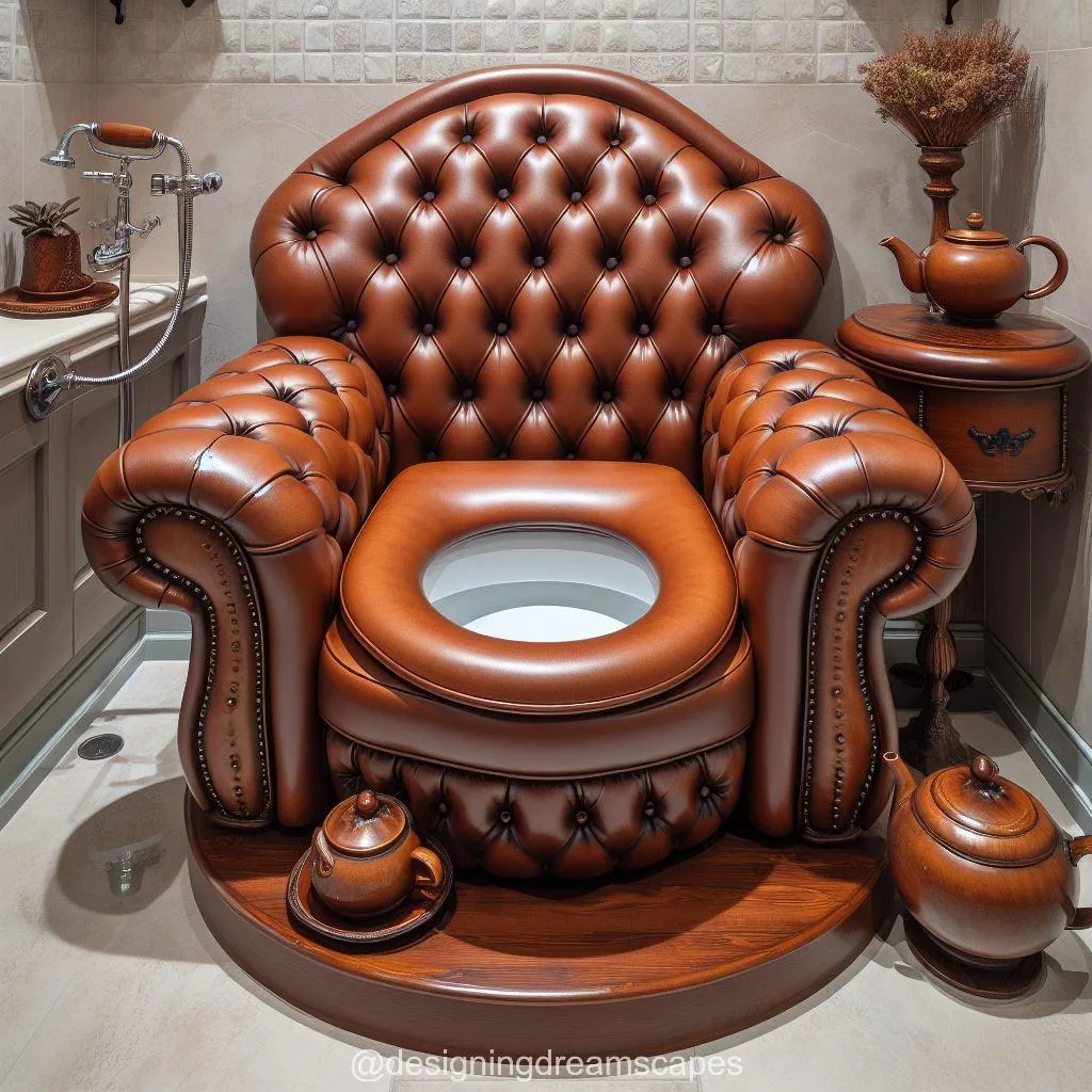 Leather Sofa-Shaped Toilet: Where Style Meets Comfort