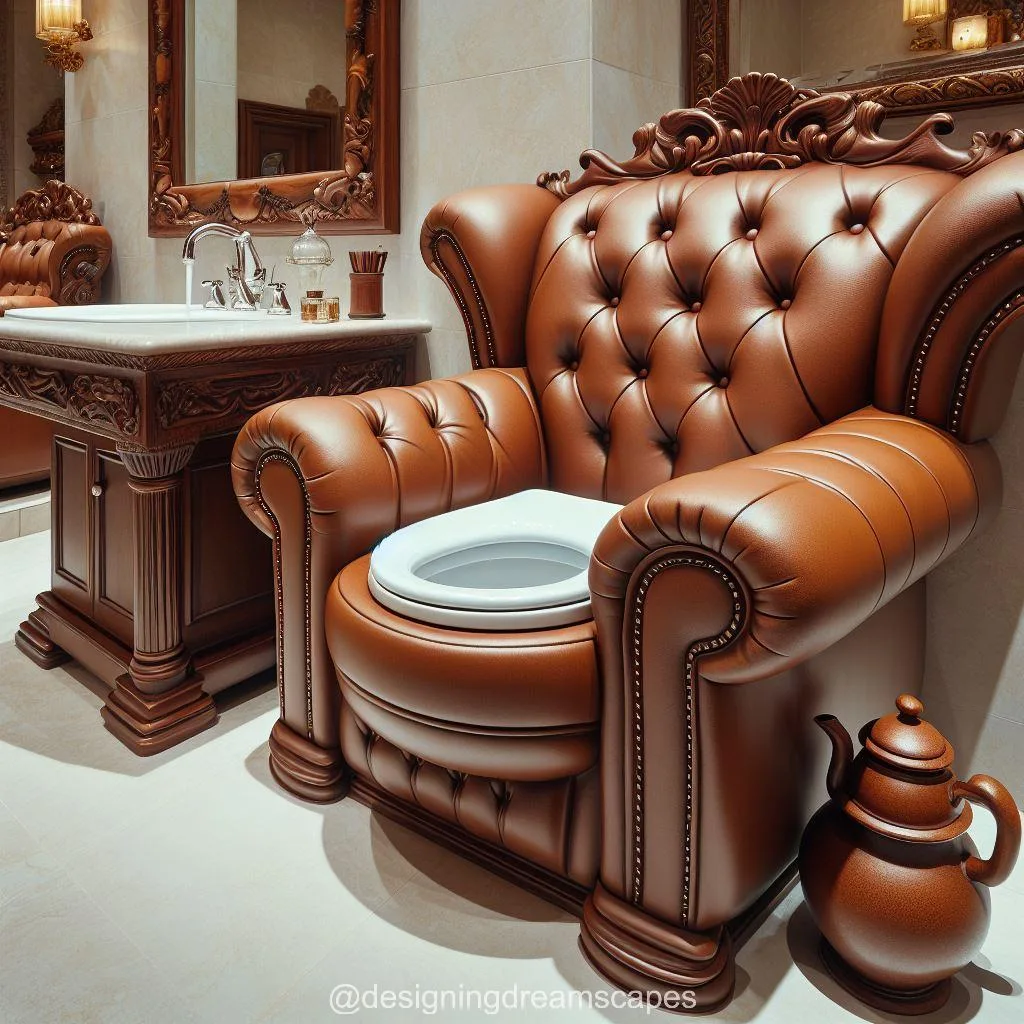 Leather Sofa-Shaped Toilet: Where Style Meets Comfort