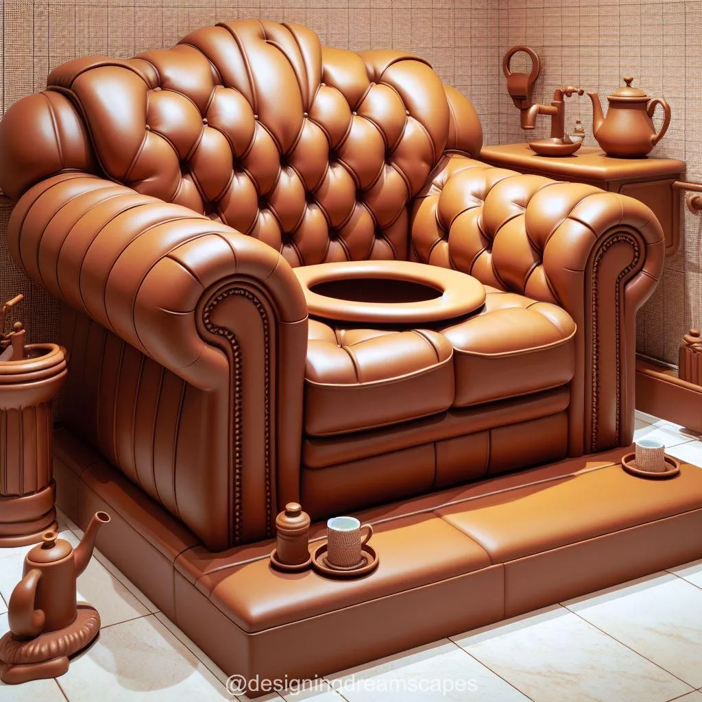 Leather Sofa-Shaped Toilet: Where Style Meets Comfort