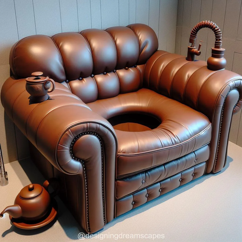 How to Use the Leather Sofa-Shaped Toilet