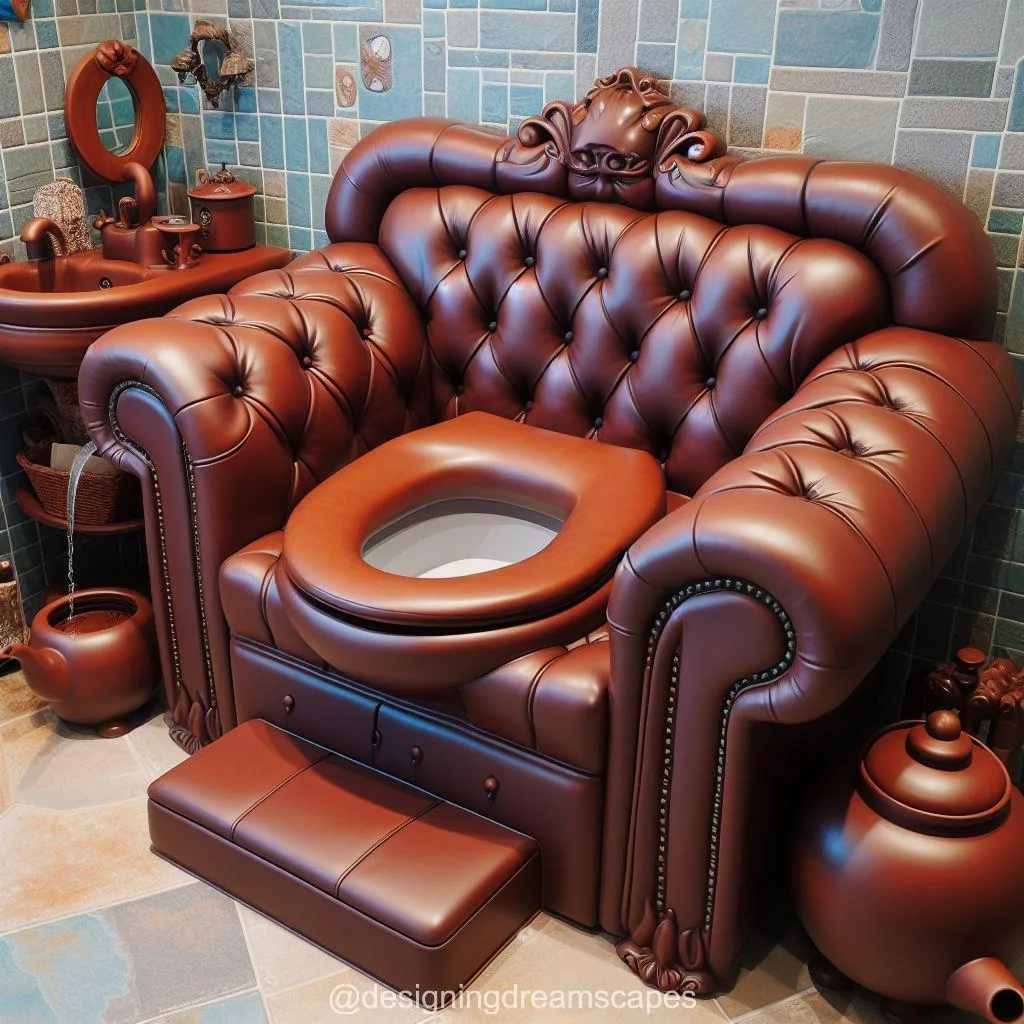 How to Use the Leather Sofa-Shaped Toilet