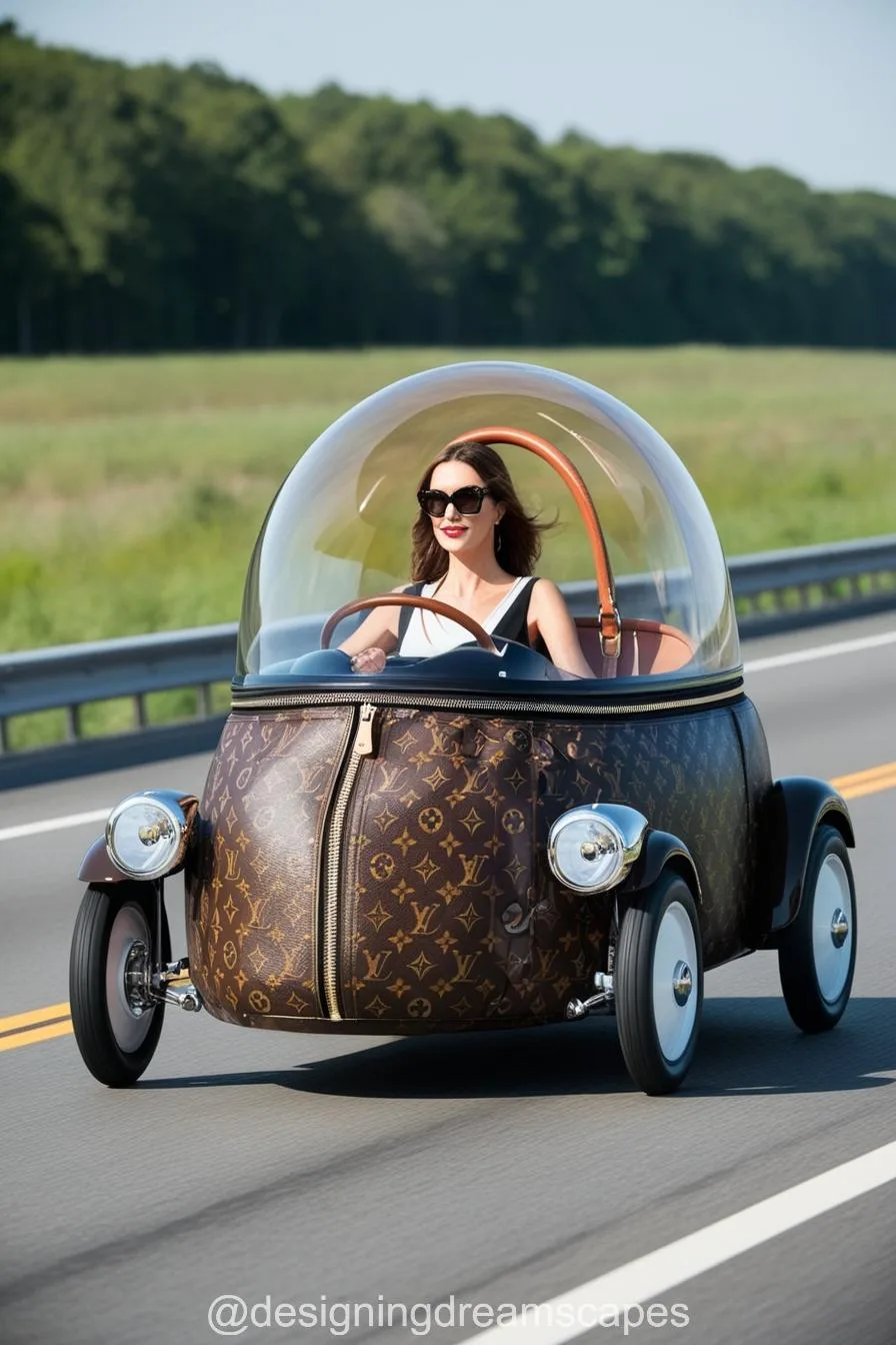 LV Handbag Shaped Car – Luxury on Wheels with Iconic Style