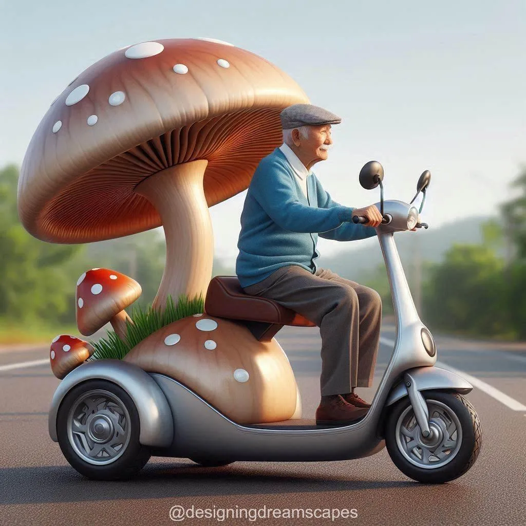 Mushroom-Shaped Scooters: A Magical Twist on Urban Transport