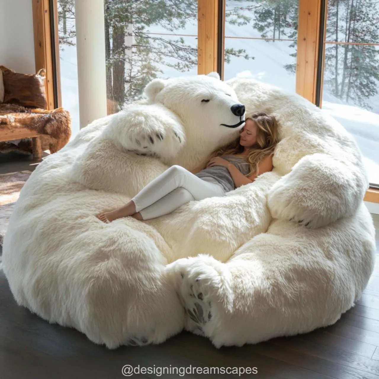 Polar Bear Loungers: Cozy Comfort with Arctic Style