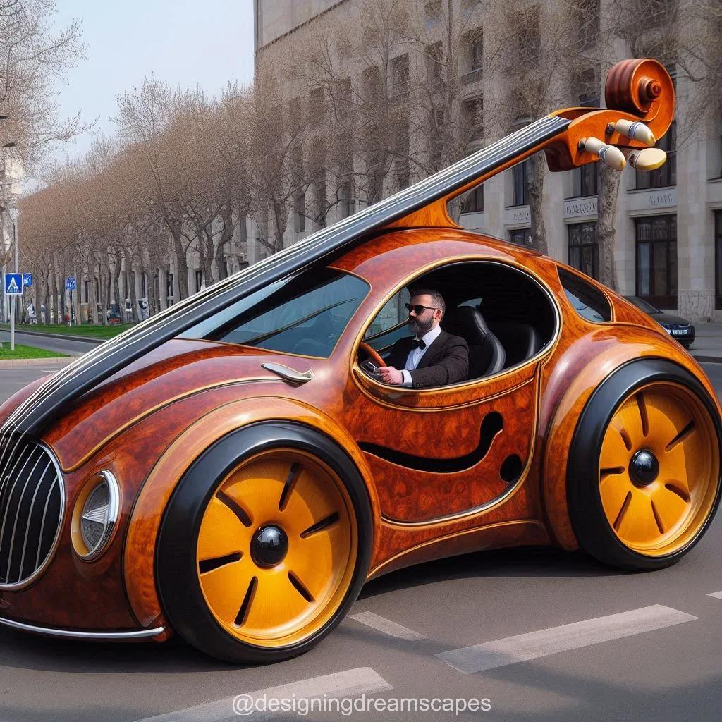 The Cello Shaped Car: Drive with Musical Elegance