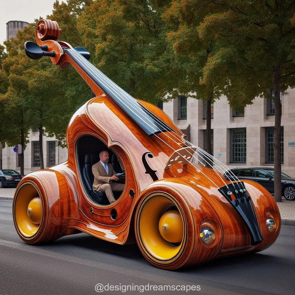 The Cello Shaped Car: Drive with Musical Elegance