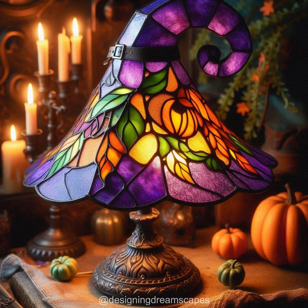 Verdant Witch Fall Lamp – Enchanting Green Light for Cozy Autumn Nights