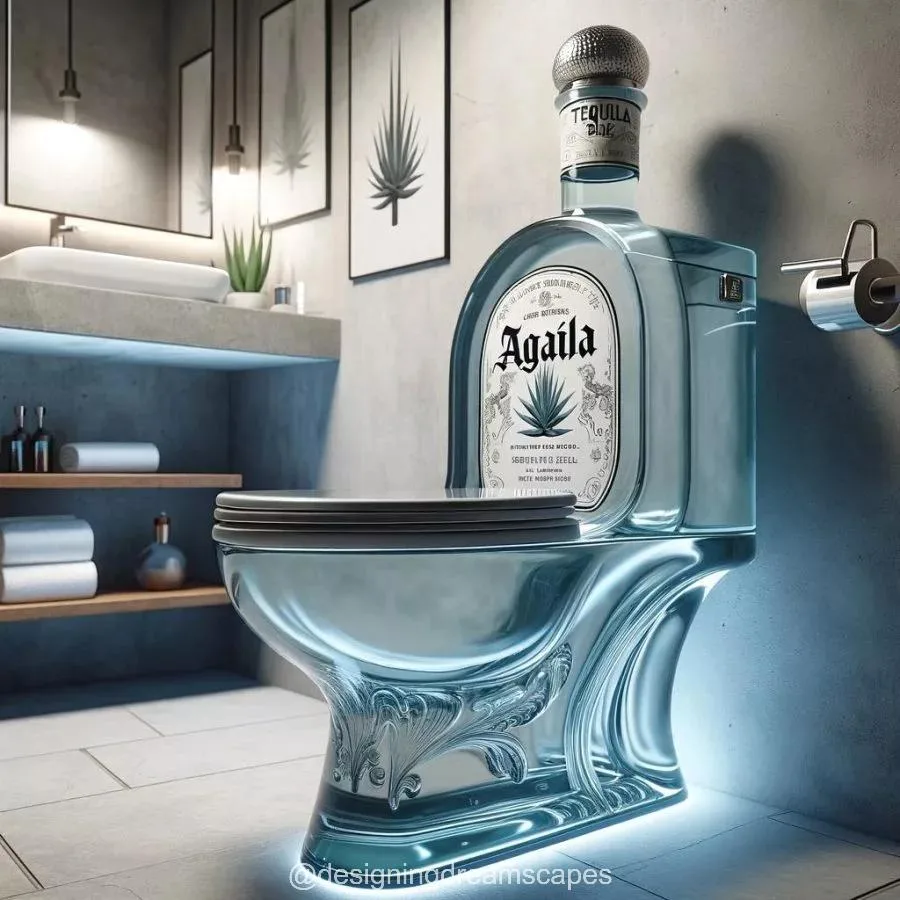 Wine Bottle Shaped Toilet: Sip-Inspired Restroom Design