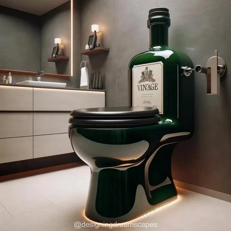 Understanding the Design Features of Wine Bottle Shaped Toilets