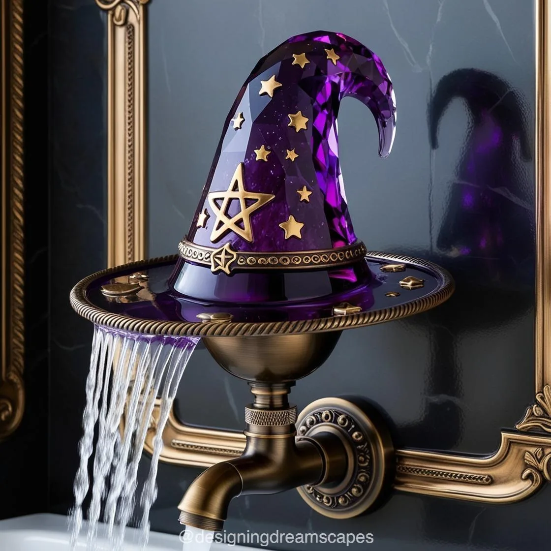 How to Use the Amethyst Crystal Witch Hat Shower