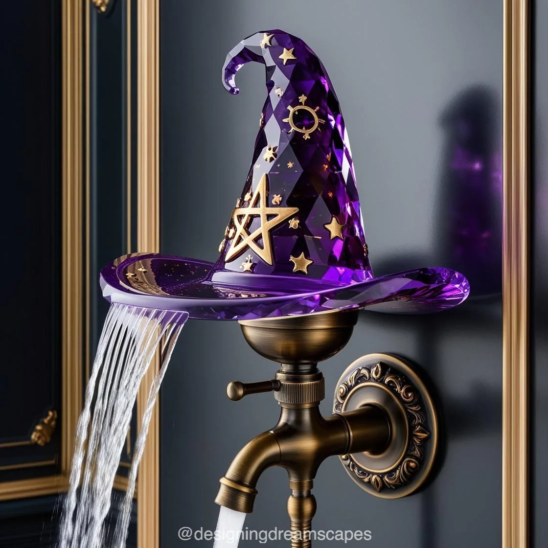 How to Use the Amethyst Crystal Witch Hat Shower