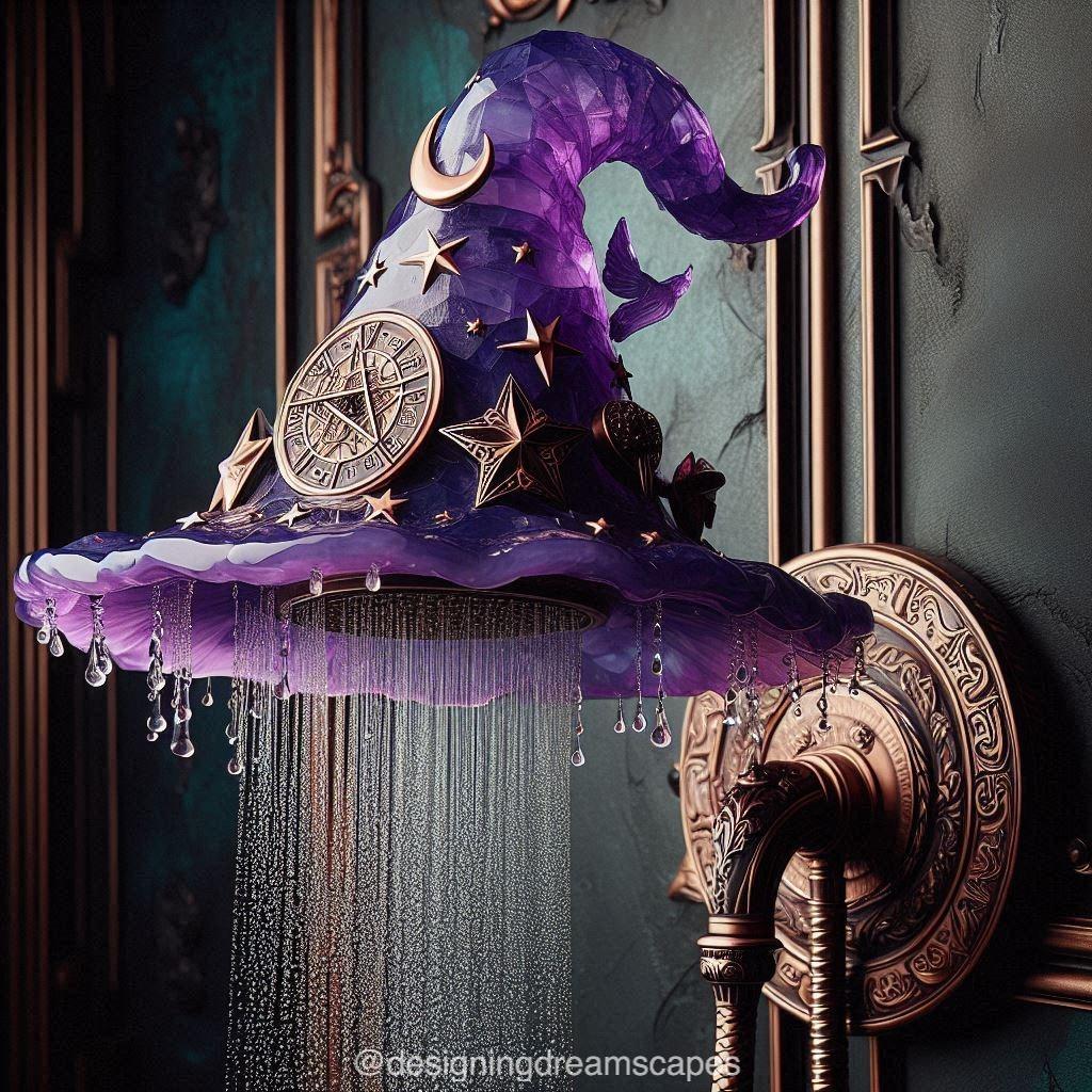 Examples of Amethyst Crystal Witch Hat Shower Rituals