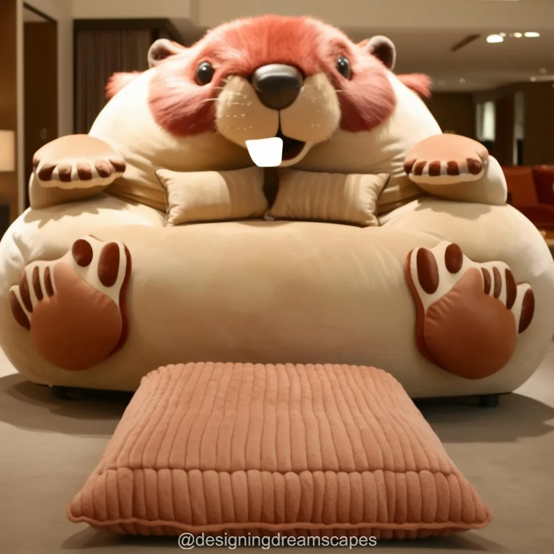 Beaver Lounger: Relax in Style with a Unique Wildlife Touch