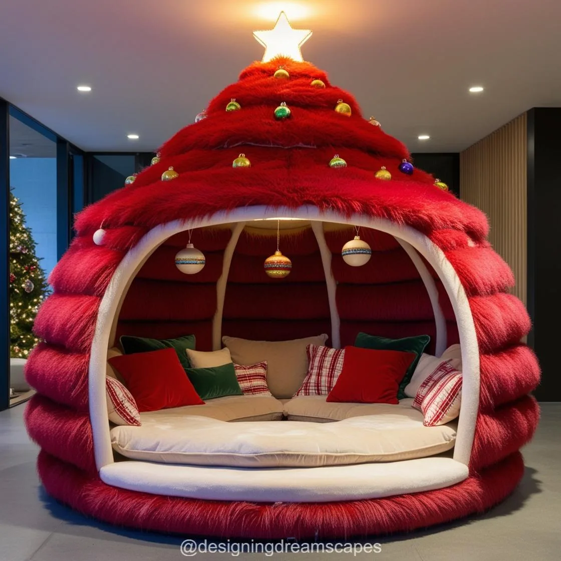 Christmas Tree Lounging Den: The Ultimate Holiday Relaxation Spot