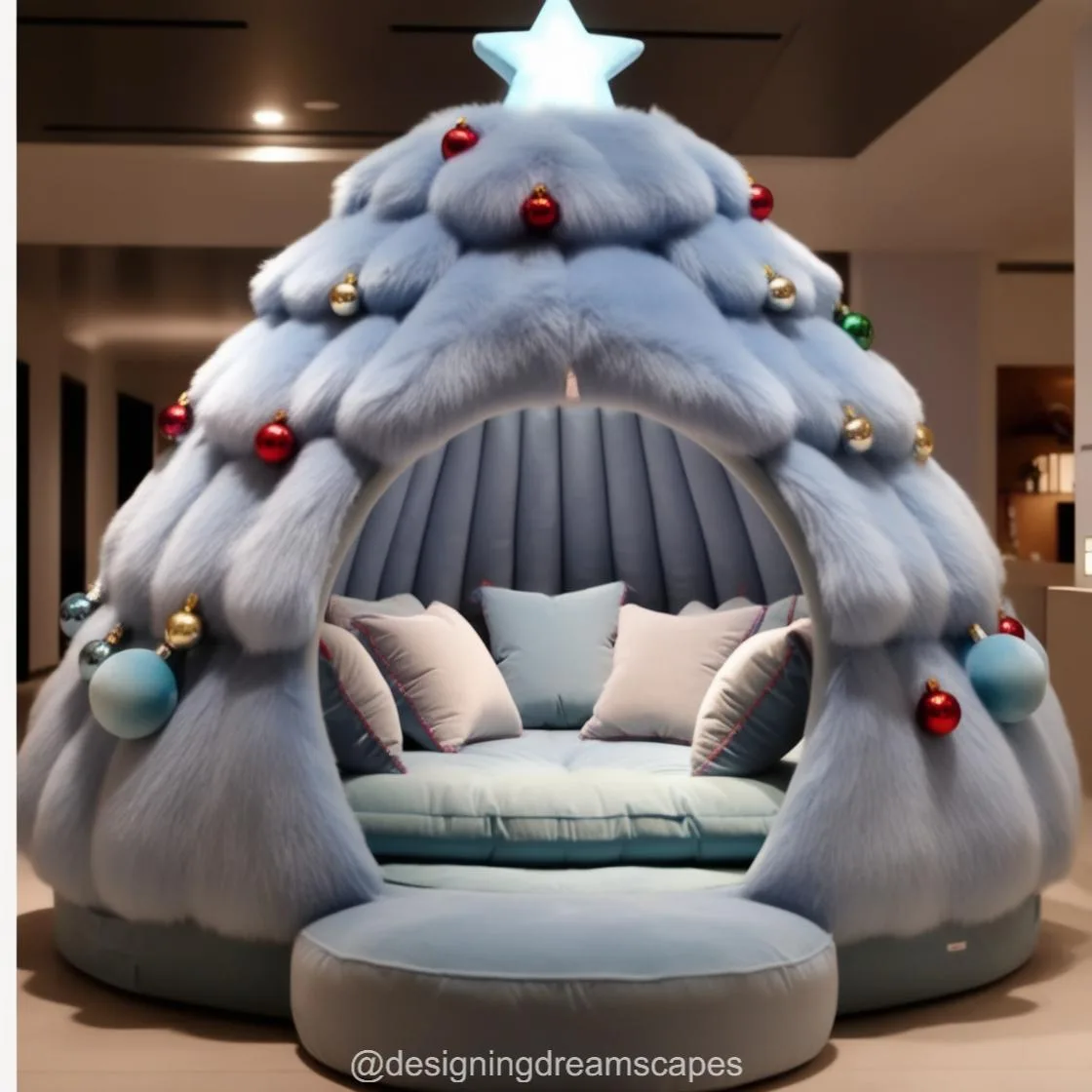 Christmas Tree Lounging Den: The Ultimate Holiday Relaxation Spot