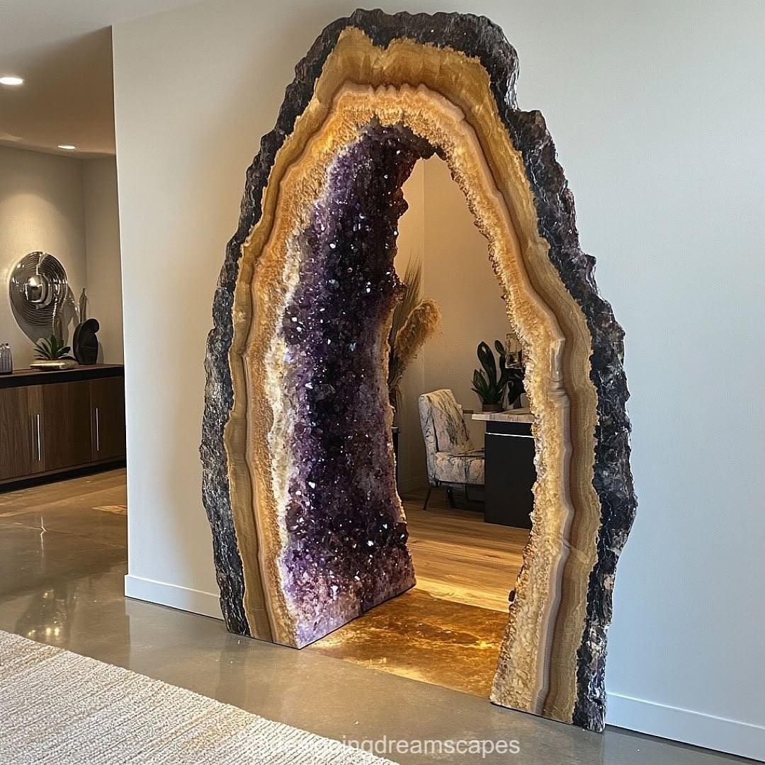 Giant Geode Doorways – Transform Your Home with Crystal Elegance