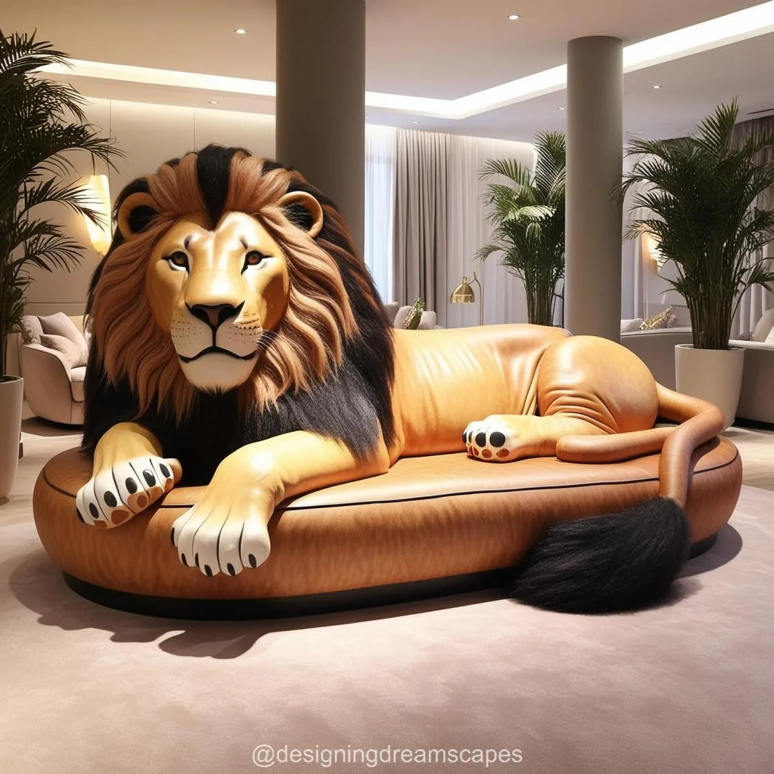 Lion Loungers: Embrace Royal Relaxation with Regal Design