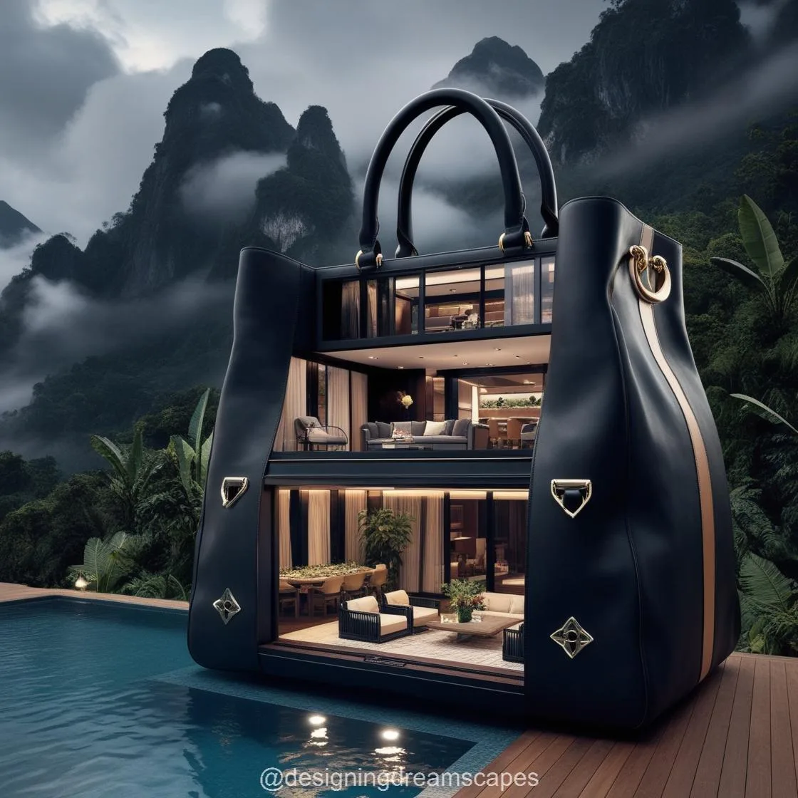 Embracing a New Era of Luxury Living with A Luxury Bag-Shaped Villa