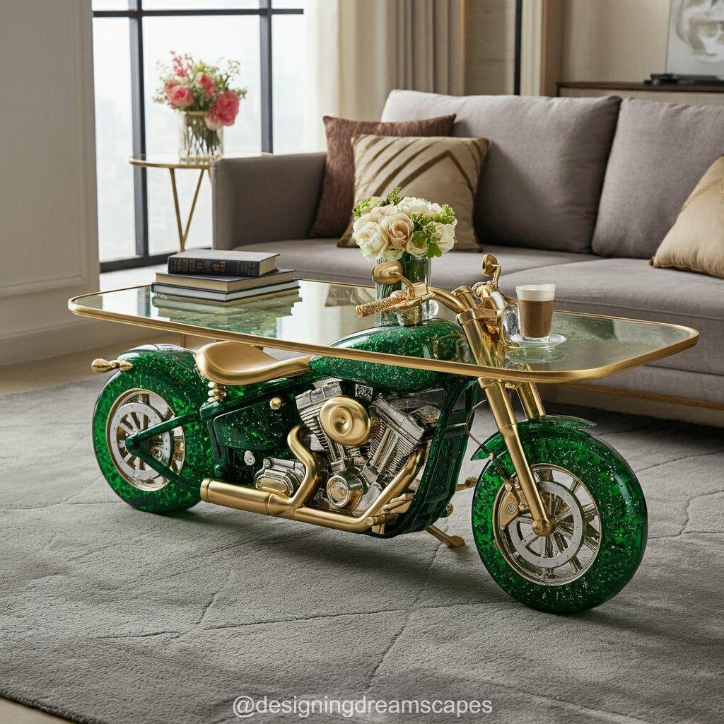 The Allure of Motorcycle Epoxy Coffee Tables