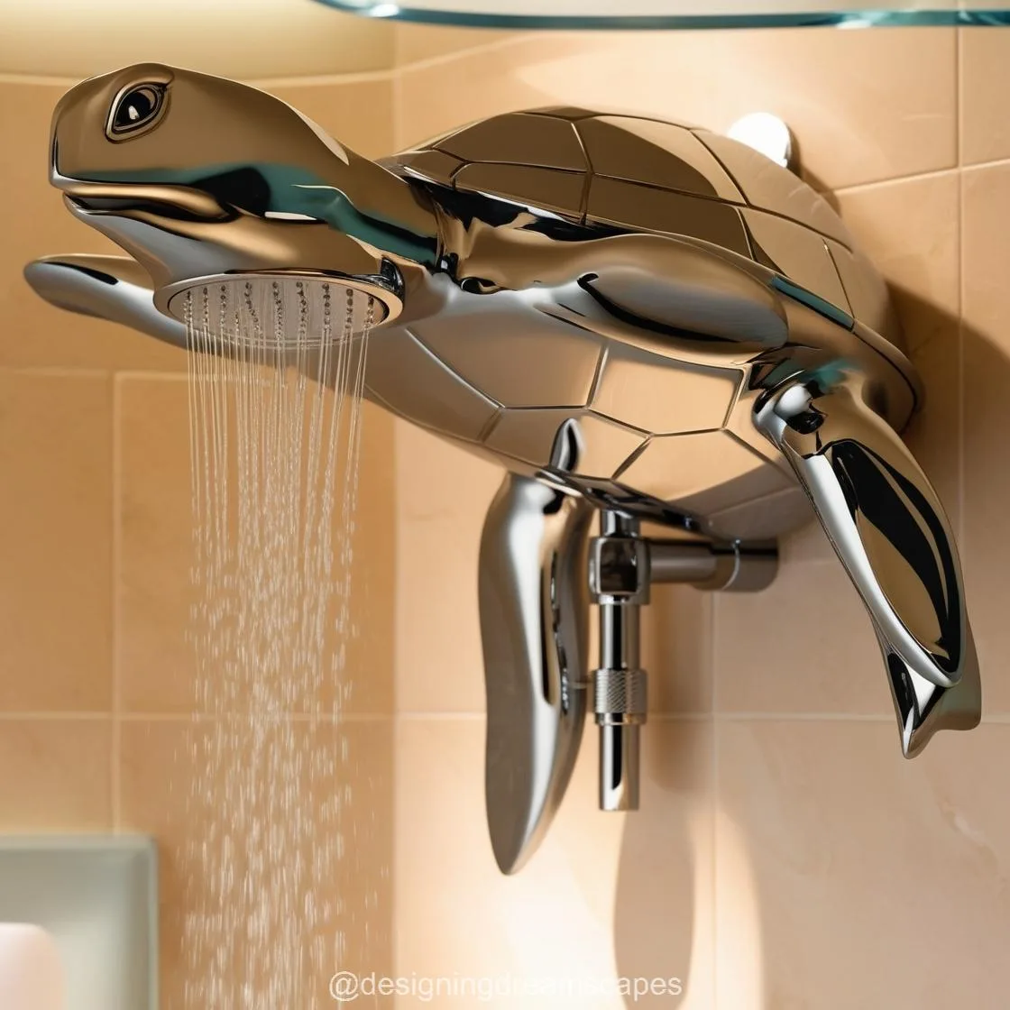 4. Incorporating Sea Creature Showerheads into Bathroom Design