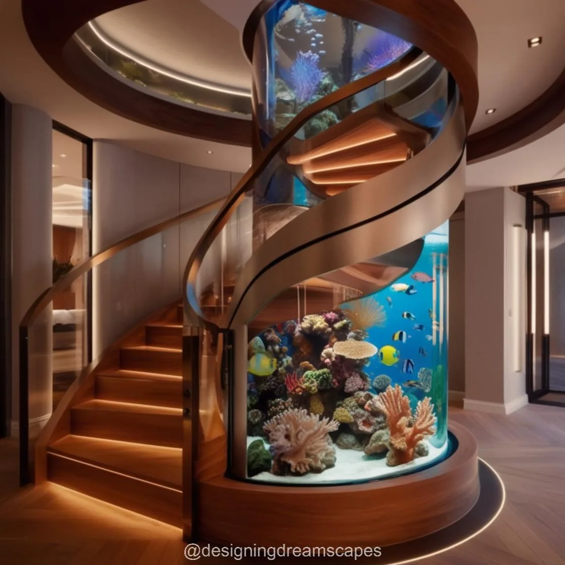 The Unmatched Appeal of Spiral Staircase Aquariums